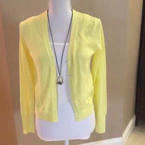Banana Republic Sz Sm Lightweight Yellow Cardigan
